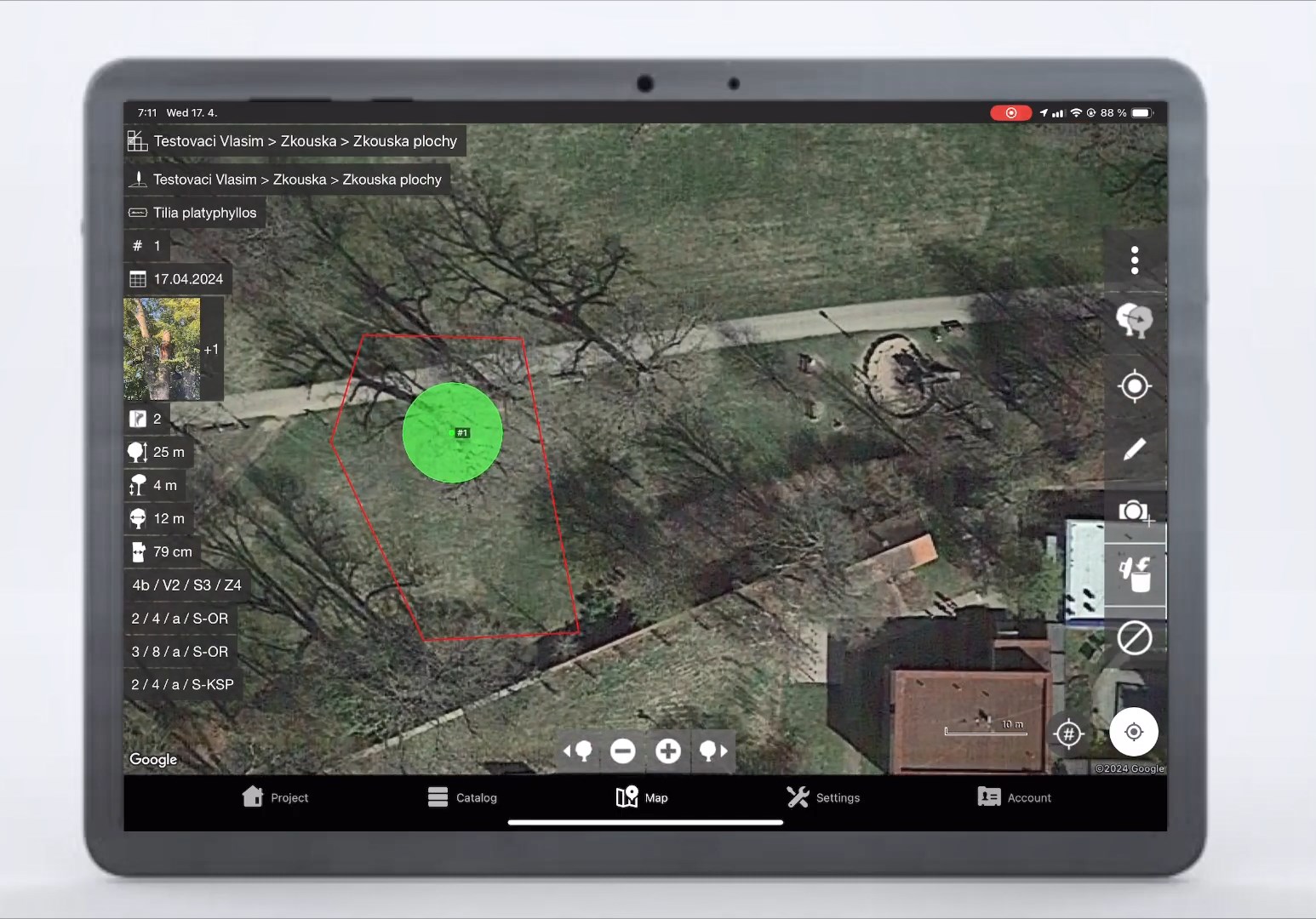 Sdílená databáze senescentních stromů