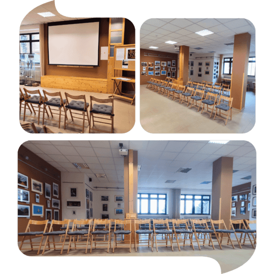 Přednáškový sál Podblanického ekocentra ČSOP Vlašim