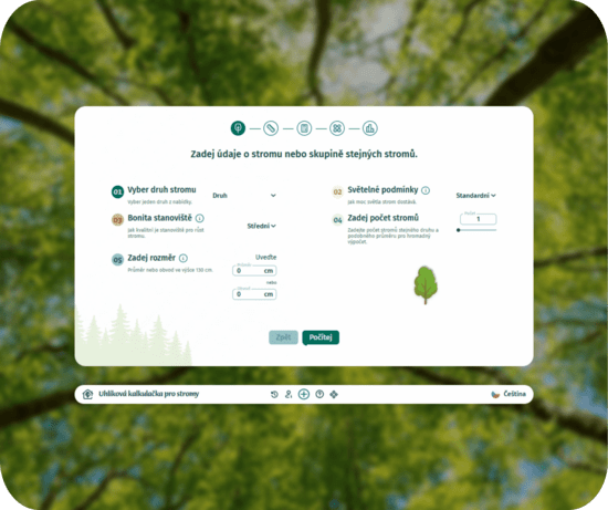 uhlíková kalkulačka