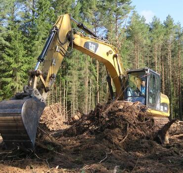 ČSOP Vlašim bagr lokalita